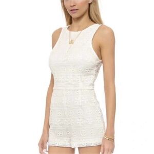 BB Dakota white lace romper, size 0